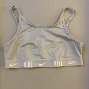 Nike Light Gray Dri-FIT Sports Bra